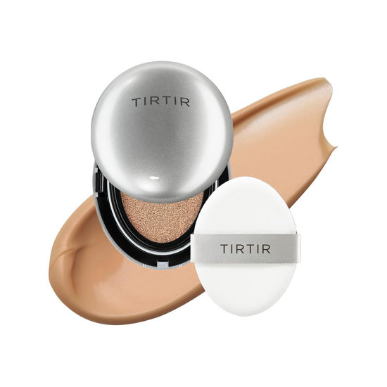 Picture of [*Mini Size*] TIRTIR Aura Glow Silver Cushion | Korean Cushion Foundation, (#33C Hazel, 0.15 Fl Oz)