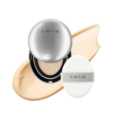 Picture of [*Mini Size*] TIRTIR Aura Glow Silver Cushion | Korean Cushion Foundation, (#13N Fair Ivory, 0.15 Fl Oz)