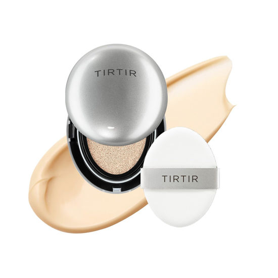 Picture of [*Mini Size*] TIRTIR Aura Glow Silver Cushion | Korean Cushion Foundation, (#13N Fair Ivory, 0.15 Fl Oz)