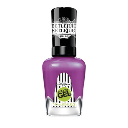 Picture of Sally Hansen Miracle Gel™, Beetlejuice Say it 3 Times, Long Lasting, Gel-Like Formula, No UV Lamp Needed, Purple Nail Polish