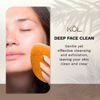 Picture of KOL Face Scrubber, Citrus and Vitamin C Infused Exfoliating Facial Cleansing Pads, Disposable Exfoliator Face Sponge for Daily Cleaning and Makeup Removal, 6 Count
