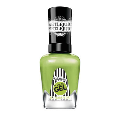 Picture of Sally Hansen Miracle Gel™, Beetlejuice Bio Exorcist, Long Lasting, Gel-Like Formula, No UV Lamp Needed, Green Nail Polish