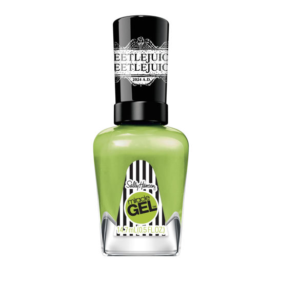 Picture of Sally Hansen Miracle Gel™, Beetlejuice Bio Exorcist, Long Lasting, Gel-Like Formula, No UV Lamp Needed, Green Nail Polish