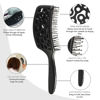Picture of FRAMAR Professional Vented Hair Brush - Paddle Curved Hair Brush For Blow Drying, Wet Paddle Brush for Women Blow Drying