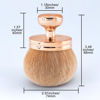 Picture of Extra Large Body Makeup Brush For Self Tanner, Self Tan Back Applicator, 74mm Wide-headed Kabuki Brush For Bronzers Blend Self Tanning Applicator, Oval Face Leg Makeup Brush With Drawstring Bag