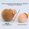 Picture of Extra Large Body Makeup Brush For Self Tanner, Self Tan Back Applicator, 74mm Wide-headed Kabuki Brush For Bronzers Blend Self Tanning Applicator, Oval Face Leg Makeup Brush With Drawstring Bag