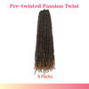 Picture of The BOHOBABE 36 Inch Pre-twisted Passion Twist Hair 8 Packs Super Long Pre-looped Crochet Passion Twist Braiding Hair Soft Bohemian Twists (T27)