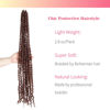 Picture of The BOHOBABE Long Pre-twisted Passion Twist Crochet Hair 30 Inch Pre-looped Long Crochet Passion Twist Braiding Hair 8 Packs Soft Bohemian Twists (30#)