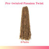 Picture of The BOHOBABE 36 Inch Pre-twisted Passion Twist Hair 8 Packs Super Long Pre-looped Crochet Passion Twist Braiding Hair Soft Bohemian Twists (27#)