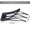 Picture of Chinco 24 Pieces Double Grip Hair Clips Metal Snap Hair Clips Women Hair Barrettes for Hair Making, Salon Supplies (Gun Black, 2 Inch)
