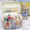 Picture of PAZIMIIK Cotton Makeup Bag for Women Large Quilted Travel Cosmetic Case Girls' Make Up Organizer,Little Bunny
