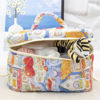 Picture of PAZIMIIK Cotton Makeup Bag for Women Large Quilted Travel Cosmetic Case Girls' Make Up Organizer,Little Bunny