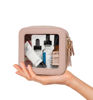Picture of LETGO Clear Makeup Bags Small, TSA Approved Toiletry Bag with Zipper, Mini Clear Makeup Pouch Purse Organizer Fit Carry-on Travel Essentials,Clear Cosmetic Bags for Car Storage (Mini-Nude)