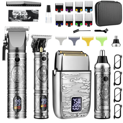 Picture of GSKY Hair Clippers for Men, Professional Beard Trimmer for Men, Beard Trimming Kit, Clippers and Trimmers Set, Hair Cutting Kit, Electric Razor, Mens Grooming Kit, Shaving Machines for Men