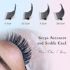 Picture of DF Lash Extension Volume Lashes Extension 0.03 CC Curl 13mm Individual lash Extensions Classic Lash Extensions Soft Matte Black Single Eyelashes Professional Salon Use