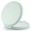 Picture of Getinbulk Compact Mirror for Purse, Double-Sided 1X/2X Magnifying Metal Pocket Makeup Mirrors(Round, Cyan)