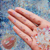 Picture of 200PCS Aurora Nail Art Rhinestones Multi Shapes Mix 3D Glass Crystal Nail Gems Nail Charms Craft Heart Bear Star Irregular Iridescent Clear Nail Rhinestone Diamonds for Women Girls DIY Nail Art Design