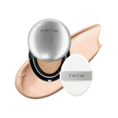 Picture of [*Mini Size*] TIRTIR Aura Glow Silver Cushion | Korean Cushion Foundation, (#21C Cool Ivory, 0.15 Fl Oz)