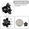 Picture of ADRIONE Black Mini Flower Hair Claw Clips - 100 Bulk Pack for Women, Girls, Kids, Baby and Toddlers - Black Hair Clips for Bangs Small Claw Hair Clips for Thin Fine Hair Tiny Decorative Hair Clips