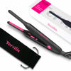 Picture of Terviiix Pencil Flat Iron, Small Flat Irons for Short Hair, Beard and Pixie Cut, 3/10 Inch Ceramic Tourmaline Mini Hair Straightener Dual Voltage with Adjustable Temperature, Auto Shut Off
