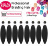 Picture of Alrence Pre Stretched Braiding Hair Long Braid 12 Inch 8 Packs Professional Braiding Hair Extensions Synthetic Crochet Twist Braids (12 Inch, 2#)