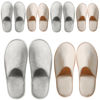 Picture of OSTADARRA 6 Pairs Spa Slippers, Non Slip Disposable Slippers For Guest, Washable Reusable, Which Can Be Used As Women Men, House, Indoor, Bathroom, Bedroom, Hotel, Bride Slippers (2 sizes)
