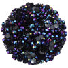 Picture of 720 Pcs SS30 6mm Flatback Rhinestones for Nails Art Crafts Glitter Round Shine Gems AB Crystals DIY Clothes Shoes （Black-Bottom Purple Red AB）