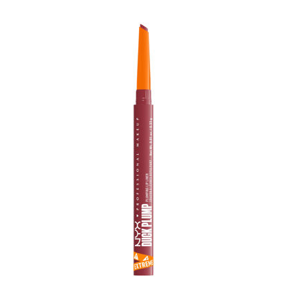 Picture of NYX PROFESSIONAL MAKEUP Duck Plump Plumping Lip Liner, Matte Lip Pencil With Up To 10HR Wear, Flirty Flip (Pink Lip Liner)