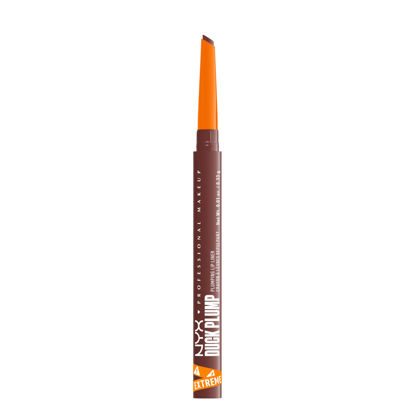 Picture of NYX PROFESSIONAL MAKEUP Duck Plump Plumping Lip Liner, Matte Lip Pencil With Up To 10HR Wear, Dash Of Cocoa (Cocoa Brown Lip Liner)