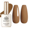 Picture of Born Pretty Camel Gel Nail Polish Fall Winter Caramel Almond Brown Golor Gel Polish Soak Off Gel Polish Nail Art Design Manicure Salon DIY Home 15ML