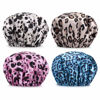 Picture of AmazerBath Shower Caps for Women, 4 PCS Waterproof Bath Caps, Elastic and Reusable Shower Hair Cap, Double Layers Hair Cap, Environmental Protection Bathing Caps