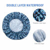 Picture of AmazerBath Shower Caps for Women, 4 PCS Waterproof Bath Caps, Elastic and Reusable Shower Hair Cap, Double Layers Hair Cap, Environmental Protection Bathing Caps