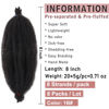 Picture of 8 Inch Pre Separated Springy Afro Twist Hair 8 Packs Spring Twist Hair For Distressed Soft Locs Pre Fluffed Natural Black Marley Twist Crochet Braiding Hair Synthetic Extensions (8 Strands/Pack,1B)