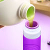 Picture of GLAMFIELDS Travel Bottles for Toiletries TSA Approved, 3oz Size Leak Proof Silicone Travel Containers for Shampoo, Lotion,Easy to Squeeze Portable, Essentials for Traveling (4 Pack) Purple