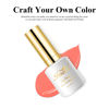 Picture of Imtiti Coral Gel Nail Polish, 1 Pcs 0.5 Fl Oz Coral Peach Orange Gel Polish Soak Off LED U V Nail Gel Polish DIY Nail Art Starter Manicure Salon Gel Nail Kit for Women Girls