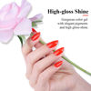Picture of Imtiti Gel Nail Polish, 1 Pcs 0.5 Fl Oz Scarlet Red Color Gel Polish Soak Off LED U V Nail Gel Polish Nail Polish DIY Nail Art Starter Manicure Salon Gel Nail Kit for Women Girls