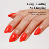 Picture of Imtiti Neon Gel Nail Polish, 0.5 Fl Oz Neon Red Gel Polish Soak Off LED U V Nail Gel Polish Spring Summer Gel Nail Polish DIY Nail Art Starter Manicure Salon Gel Nail Kit