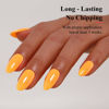 Picture of Imtiti Pastel Gel Nail Polish, 0.5 Fl Oz Light Pastel Orange Gel Polish Soak Off LED U V Nail Gel Polish Spring Summer Easter Gel Nail Polish DIY Nail Art Starter Manicure Salon Gel Nail Kit