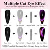 Picture of Imtiti Cat Eye Gel Nail Polish, 15ML Pink and Purple Two Flashes Glitter Cat Eye Gel Polish with Magnet UV LED Magnetic Gel Nail Polish Dopamine Iridescent Sparkly Home DIY Manicure Nail Salon Kit