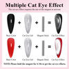 Picture of Imtiti Silver Cat Eye Gel Nail Polish, 15ML Silver Holographic Glitter Cat Eye Gel Polish with Magnet UV LED Magnetic Gel Nail Polish Clear Galaxy Sparkly Home DIY Manicure Nail Kit