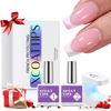Picture of BTArtboxnails Nail Tips Builder Gel - Long Lasting 15ml Builder Gel with Portable Nail Lamp for French XCOATTIPS, 30+Days French Protection Duo Nail Extension Tool for Nail Art