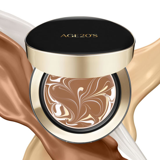Picture of AGE20'S Signature Essence Pact SPF 50+ | Pack of 1 | 31N TOFFEE | Cream Foundation, Dewy Finish, Natural Coverage | Korean Cushion Foundation