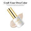Picture of Imtiti Glitter Gel Nail Polish, 1 Pcs 0.5 Fl Oz Champagne Gold Glitter Gel Polish Soak Off LED U V Nail Gel Polish Nail Polish DIY Nail Art Starter Manicure Salon Gel Nail Polish Kit for Women Girls
