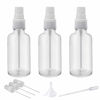 Picture of Hydior 2oz Clear Glass Spray Bottles for Essential Oils, Small Spray Bottle with Plastic Sprayer - Set of 3