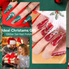 Picture of Makartt Christmas Glitter Gel Nail Polish Set - 2 Pcs 15ml Shimmer Gel, UV Soak Off for Nail Art Design, DIY Home Salon Winter Manicure Gift, Tinsel Green & Glistening Cheer