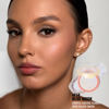 Picture of Oulac Holo Highlighter Blush| Intense Subtle Shimmery Blush Creamy Texture| Highlighter Makeup| Holographic Color Inner Corner Eye| Highlighter Illuminator| 4.8g F14 Blue Moon