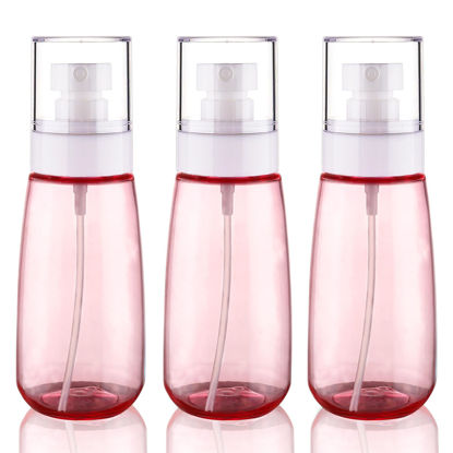 Picture of Cosywell Travel Size Spray Bottle TSA Approved 3.4oz 100ml 3 Pack Leak Proof Fine Mist Spray Bottles Empty Refillable Mist Sprayer for Perfume Essential Oils Toners Rose Water Cosmetics (3Pink)
