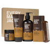 Picture of Every Man Jack Mens Sandalwood Grooming Set - Five Full-Sized Essentials: Wash, Lotion, Hydrating Oil, Butter, and Comb
