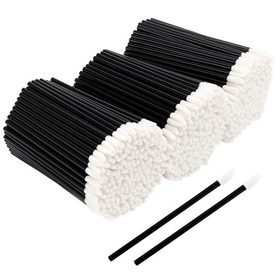 Picture of 700 Pieces Disposable Lip Wands Lip Brushes Lipstick Applicator Wands Lip Gloss Wands Lint Free Makeup Applicator Brush Beauty Tool