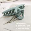 Picture of Nalodu 5 Pack Hair Claw Clip Large Matte 4.3 Inch No Slip Big Butterfly Jaw Clips Clamp Assorted Colors for Thin Fine Medium Thick Hair Women